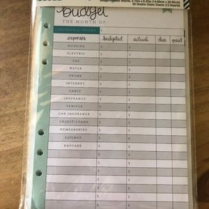 the paper studio other agenda 52 budget planner inserts poshmark